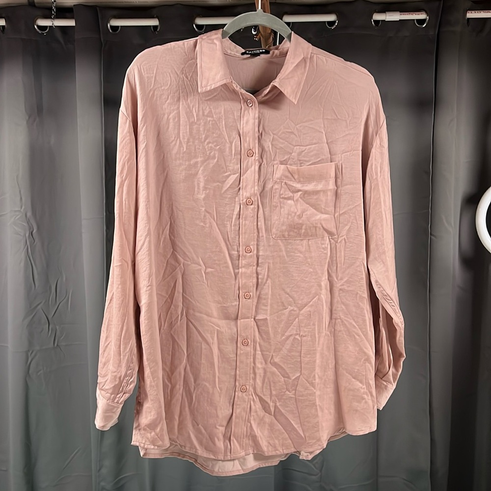 Mauve Express Soft Silky Blouse
